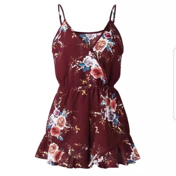 Floral Ruffle Romper - Picture 3 of 4